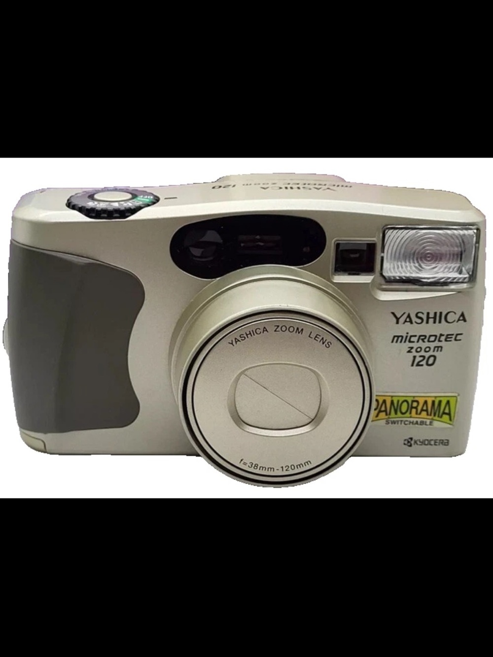Yashica Vintage Microtec Zoom 120 Point & Shoot Analogue Camera Gold